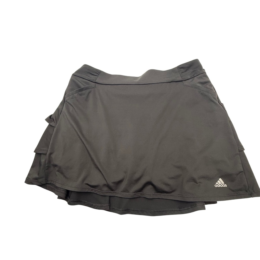 adidas ClimaLite Black Tiered Running Tennis Skort Women's Small